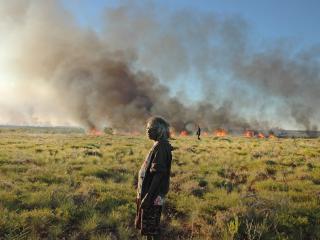 Burning Warlmanpa Country. Photo: © Josephine Grant