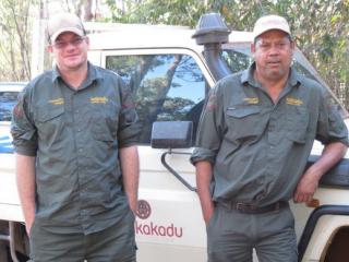 Werenbun Rangers Billy Markham and Craig Cadell. Photo: © Werenbun Aboriginal Corporation