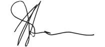 Scanned siganture of Senator the Hon Nigel Signature