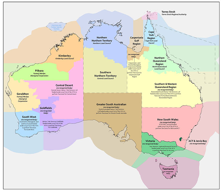 Map of representative body regions also listed on this page