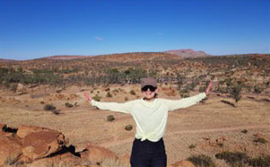 NIAA staff member Zoe Mansfield in Mparntwe