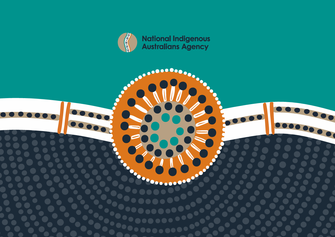 National Indigenous Australians Agency with Corporate Plan pattern graphic