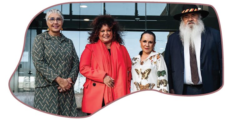Jody Broun, Malarndirri McCarthy, Linda Burney and Patrick Dodson