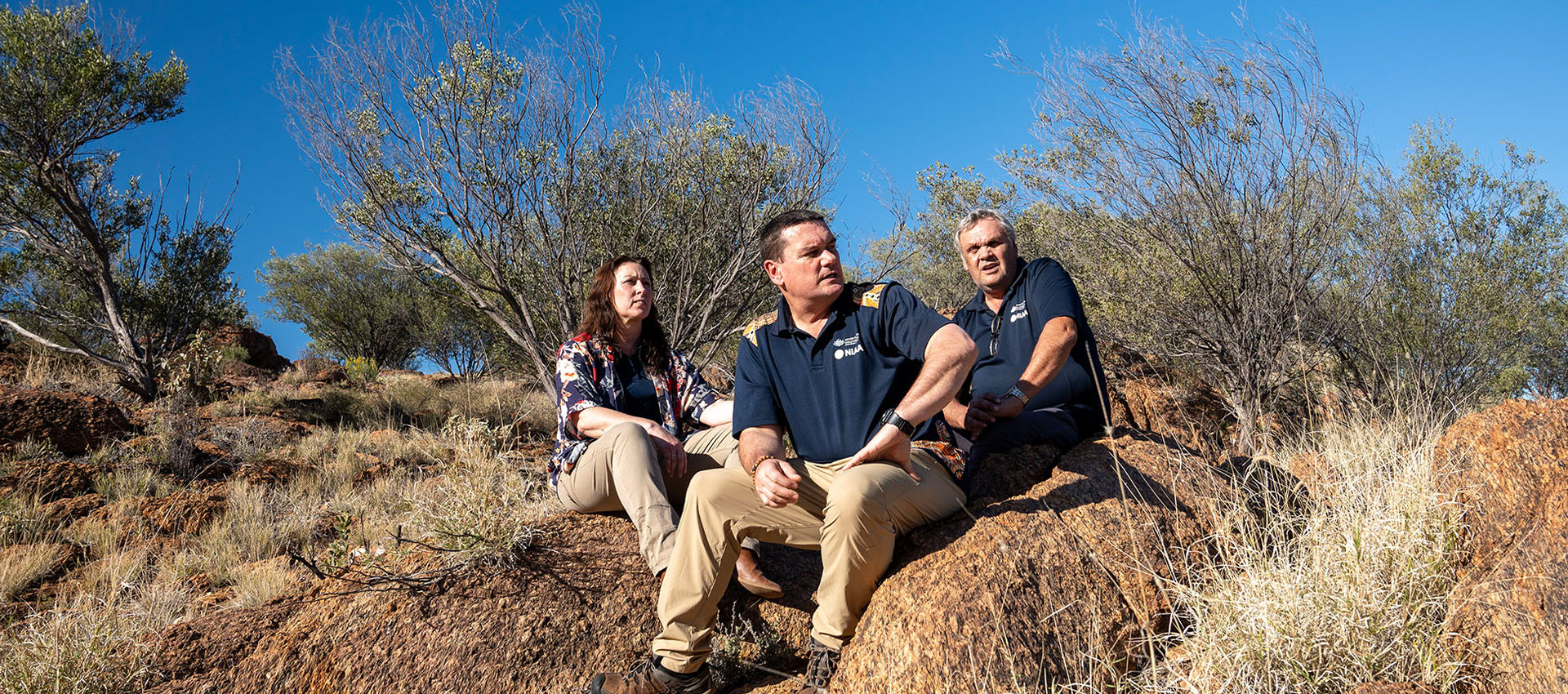 NIAA Central Australia staff, Olive Pink Botanic Garden, Alice Springs, NT