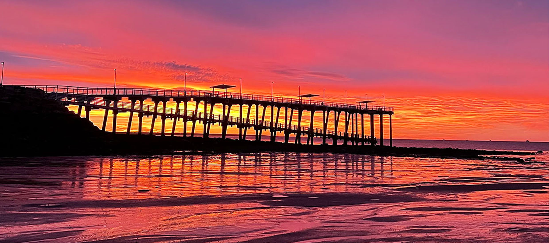 Sunrise at Croc Jetty, Town Beach (Guwarri), Broome, Western Australia
