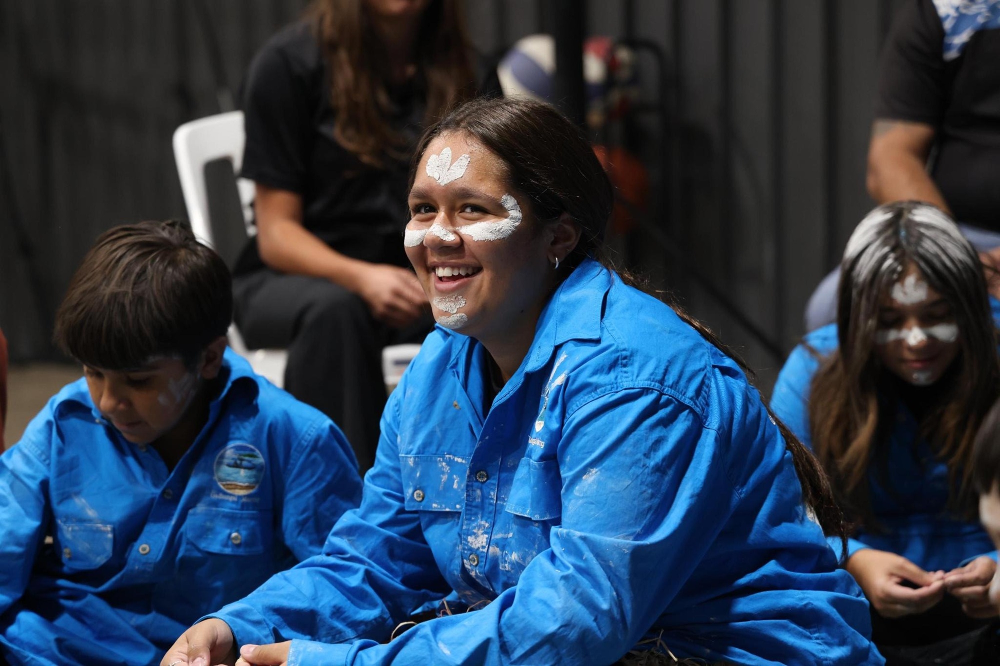 A young girl participates in the junior ranger program