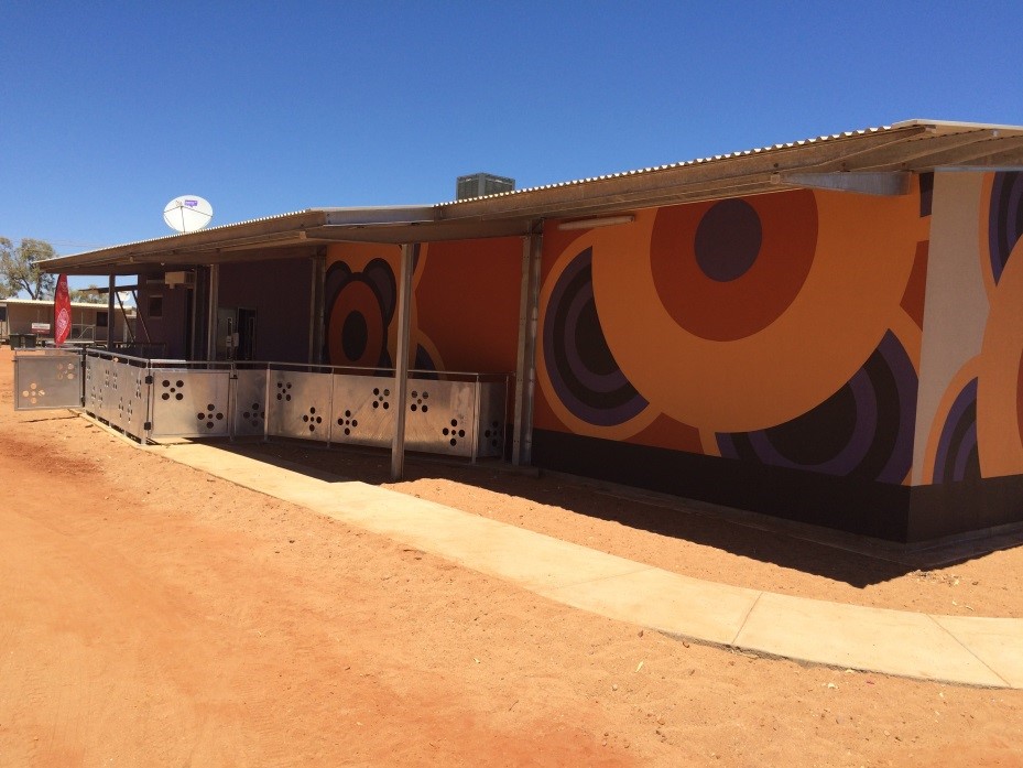  a photo showing the new Haasts Bluff community store