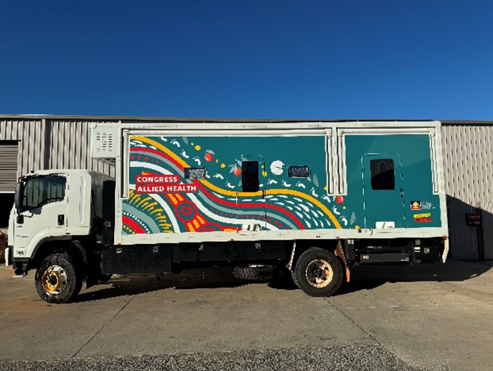 2.	The new mobile clinic ready to hit the road.