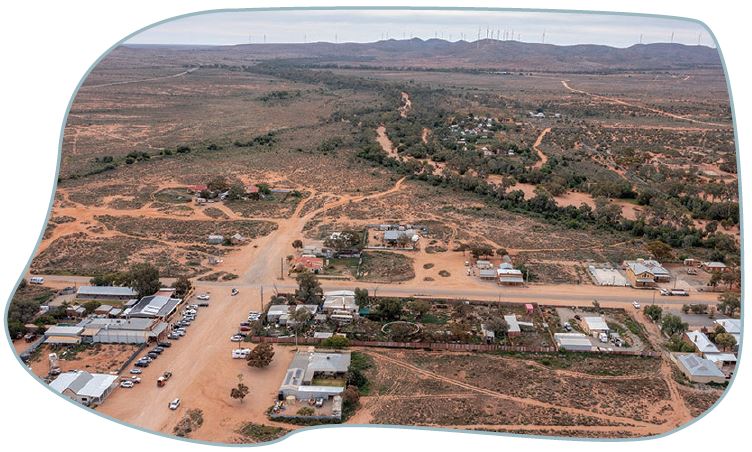 Aerial view of Eula in Queensland