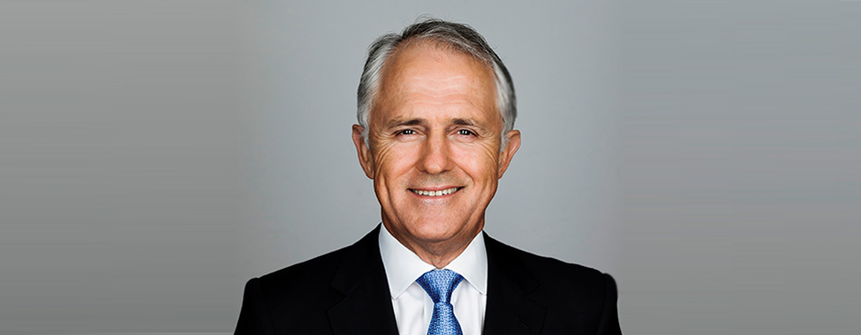 This is a photograph of Prime Minister Malcolm Turnbull.