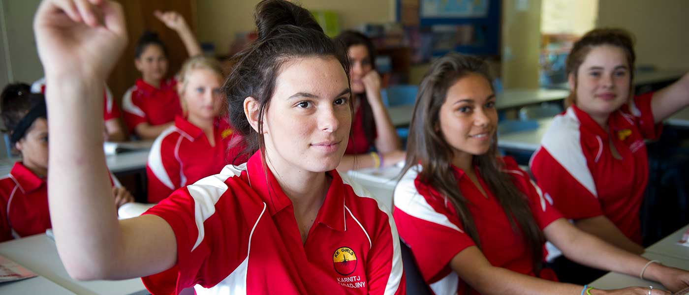 Students engaged in learning at high school in Albany, Western Australia