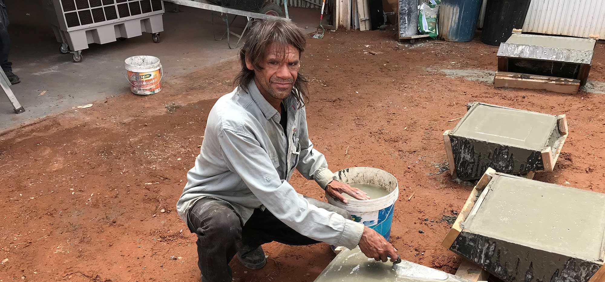 Freddy Peipei successfully transitioned from participating in CDP to being employed as an Assistant Supervisor at Indigenous CDP provider, Tjuwanpa Outstation Resource Centre Aboriginal Corporation.
