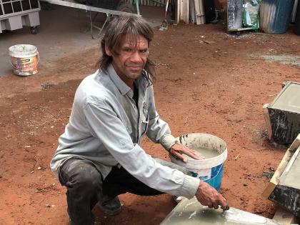 Freddy Peipei successfully transitioned from participating in CDP to being employed as an Assistant Supervisor at Indigenous CDP provider, Tjuwanpa Outstation Resource Centre Aboriginal Corporation.