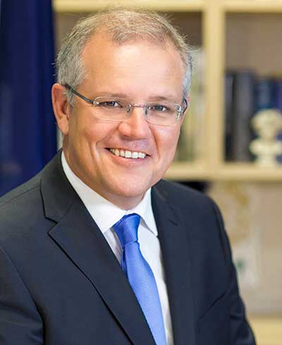 This photo shows the Hon. Scott Morrison MP, Prime Minister of Australia.