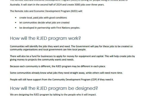 Fact Sheet: Remote Jobs and Economic Development Program