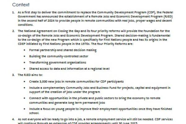 First Nations Reference Group Terms of Reference