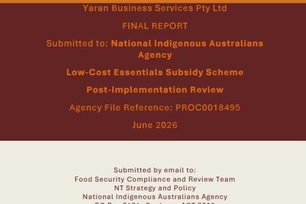 Final Report of the Post-Implementation Review of the Low-cost Essentials Subsidy Scheme