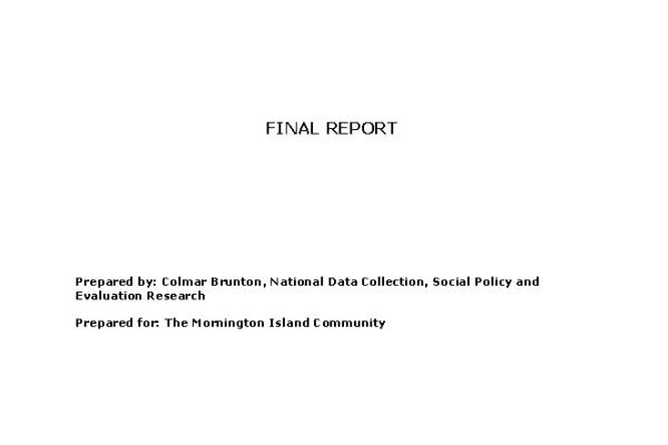 Mornington Island Restorative Justice Project Evaluation