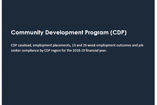 Community Development Program Regional Data Report