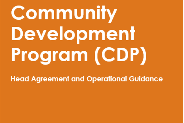 Community Development Program (CDP) Head Agreement and Operational Guidance
