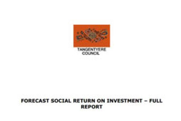 Forecast SROI analysis of the Drum Atweme program (Tangentyere Council)