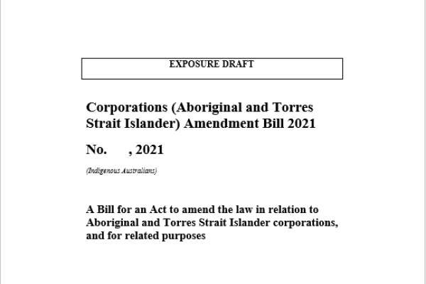 CATSI Amendment Bill exposure draft and supporting materials