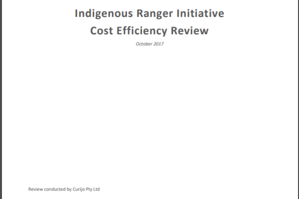 Indigenous Ranger Cost Efficiency Review