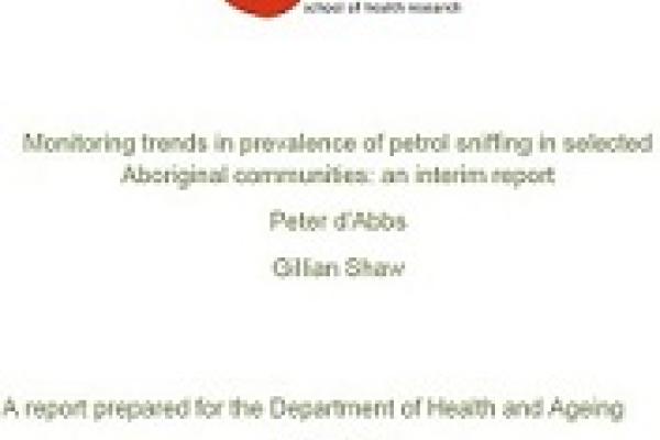 Monitoring trends in prevalence of petrol sniffing in selected Aboriginal communities: an interim report