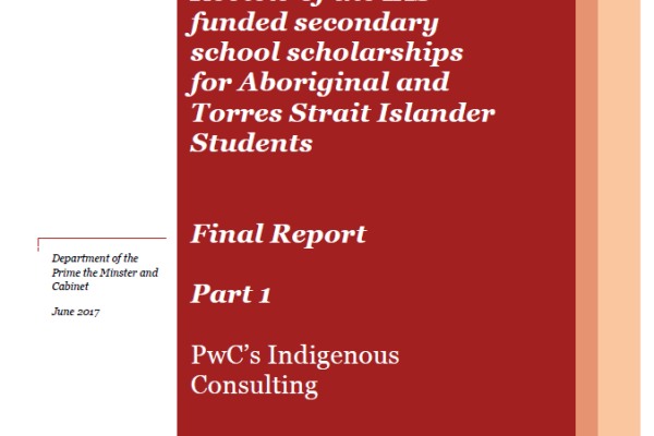 Review of the IAS funded secondary school scholarships for Aboriginal and Torres Strait Islander Students - Final Report