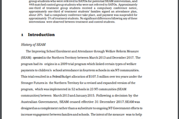 School Enrolment and Attendance Measure Randomized Controlled Trial: Full Report