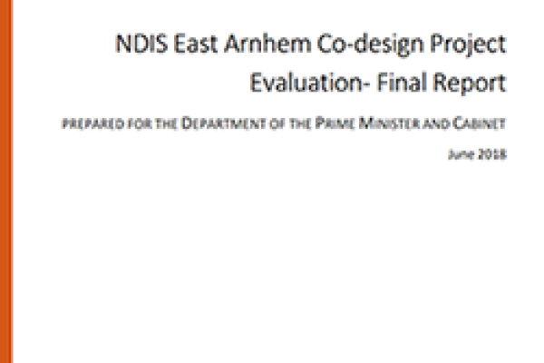NDIS East Arnhem Co Design Project Evaluation Final Report