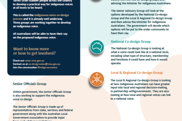 Indigenous Voice Co-design factsheet