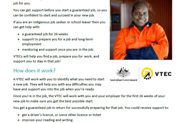VTECs and jobactive organisations working together