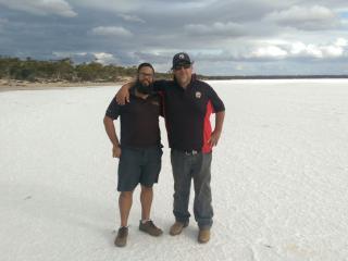 Gawler Ranges Rangers undertaking cultural database management. Photo: © South Australian Native Title Services