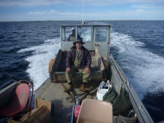Lyle Sansbury and Ian Baker on the way to Wardang Island. Photo: © Dion Bromley