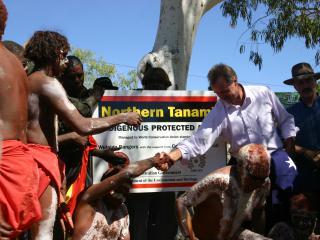 Northern Tanami IPA dedication. Photo: © Central Land Council