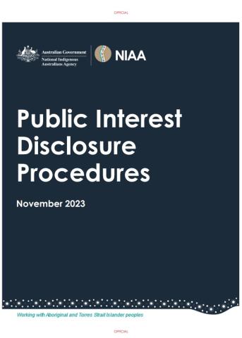 Public Interest Disclosure Procedures November 2023