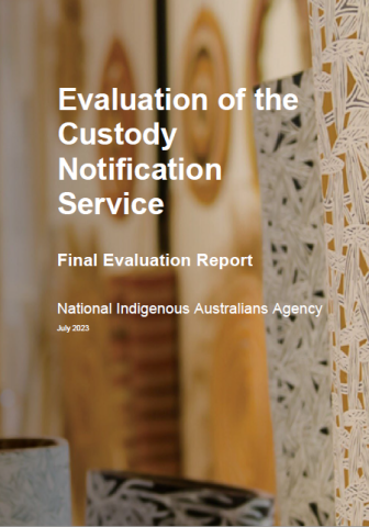 Evaluation of the Custody Notification Service - Final Evaluation Report cover