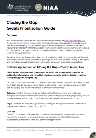 CTG Grants Prioritisation Guide cover