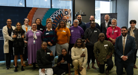 2. Group photo of Emerging Leaders from the NPY Lands, with First Nations public servants and NIAA graduates.
