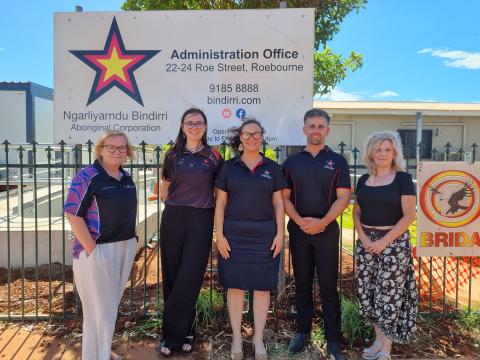 The Ngarliyarndu Bindirri team