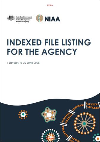Indexed file listing for the Agency - January to June 2026 cover
