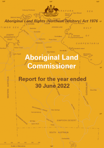 Aboriginal Land Commissioner Annual Report for the year ended 30 June 2022
