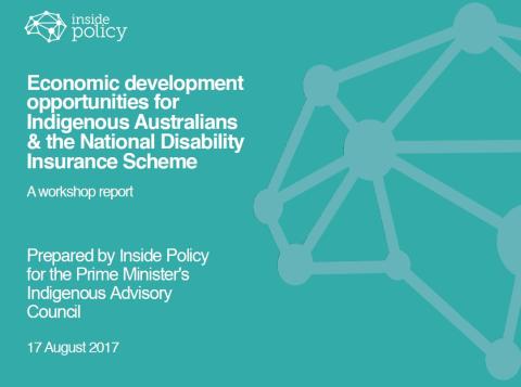 Economic development opportunities for Indigenous Australians & the National Disability Insurance Scheme