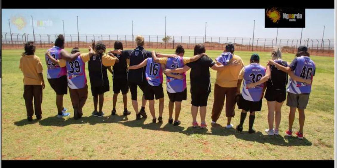 Listening to Ngaarda Radio connects Roebourne Prison inmates with their families (Photo courtesy of Ngaarda Media)